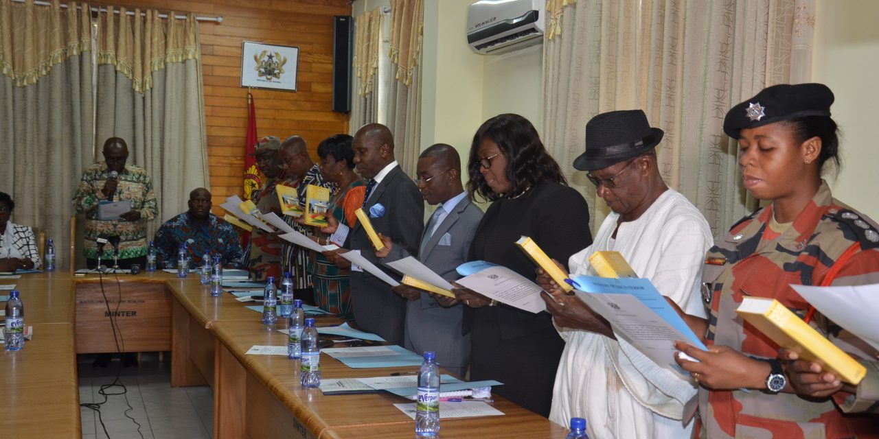 INTERIOR MINISTER SWEARS IN MEMBERS OF THE GNFS COUNCIL