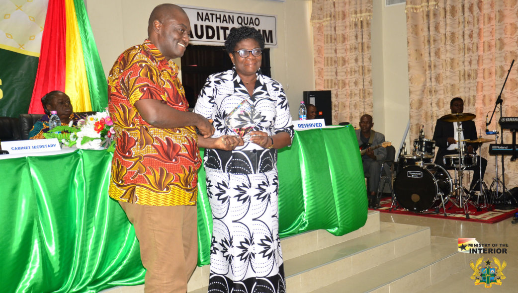 MRS. ADELAIDE ANNO-KUMI, CHIEF DIRECTOR OF INTERIOR MINISTRY ADJUDGED AMONGST BEST PERFORMED CHIEF DIRECTORS FOR 2017
