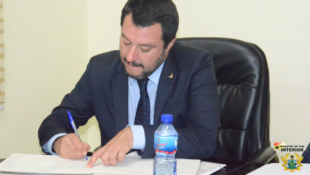 DEPUTY PRIME MINISTER FOR ITALY CALLS ON INTERIOR MINISTER
