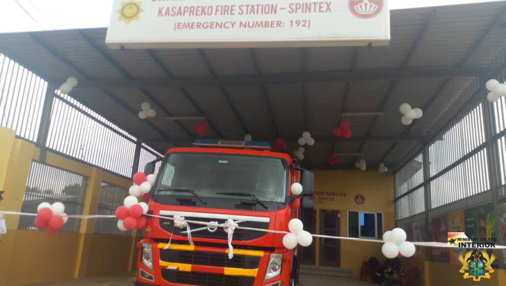 GH₵400,000. 00 KASAPREKO FIRE STATION COMMISSIONED IN ACCRA