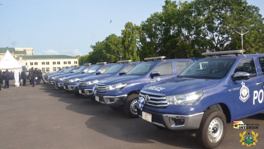 GOVT PRESENTS 64 VEHICLES TO THE GHANA POLICE SERVICE