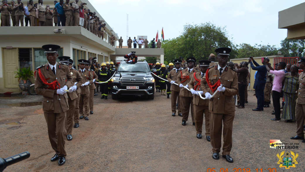 PULLING-OUT CEREMONY HELD IN HONOUR OF DR. ALBERT BROWN GAISIE, FORMER CHIEF FIRE OFFICER