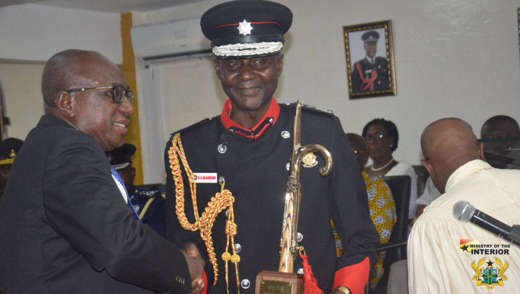 INDUCTION CEREMONY HELD FOR CHIEF FIRE OFFICER EDWIN EKOW BLANKSON