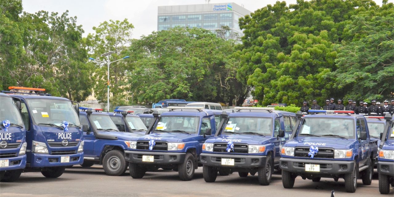 VICE PRESIDENT BAWUMIA PRESENTS 109 VEHICLES TO THE POLICE