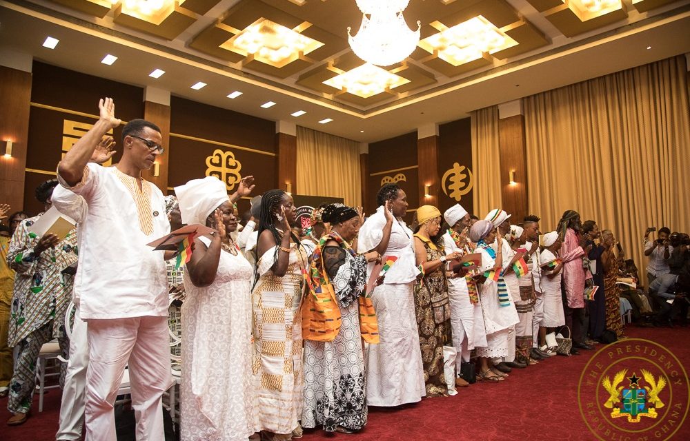 PRESIDENT AKUFO-ADDO CONFERS GHANAIAN CITIZENSHIP ON 126 DIASPORANS
