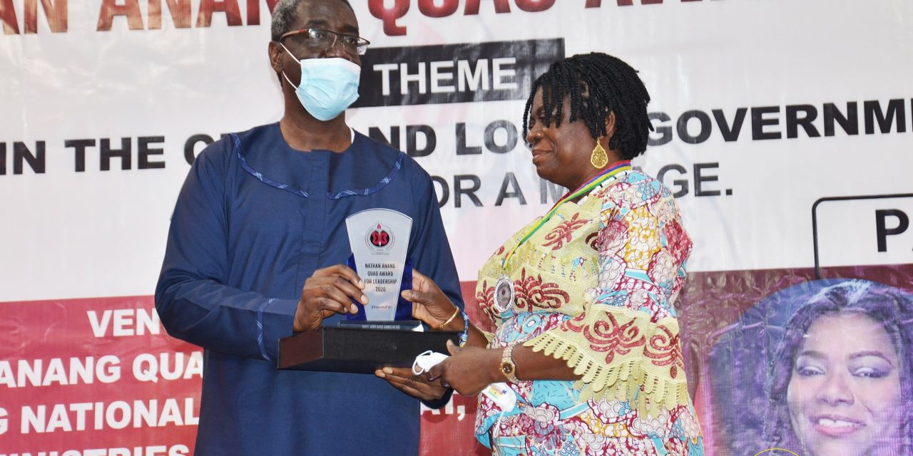 Interior Ministry’s Chief Director picks Nathan Quao Award for Leadership