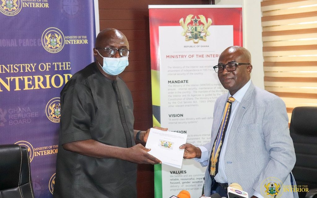 Interior Minister receives Report on Ejura Incident