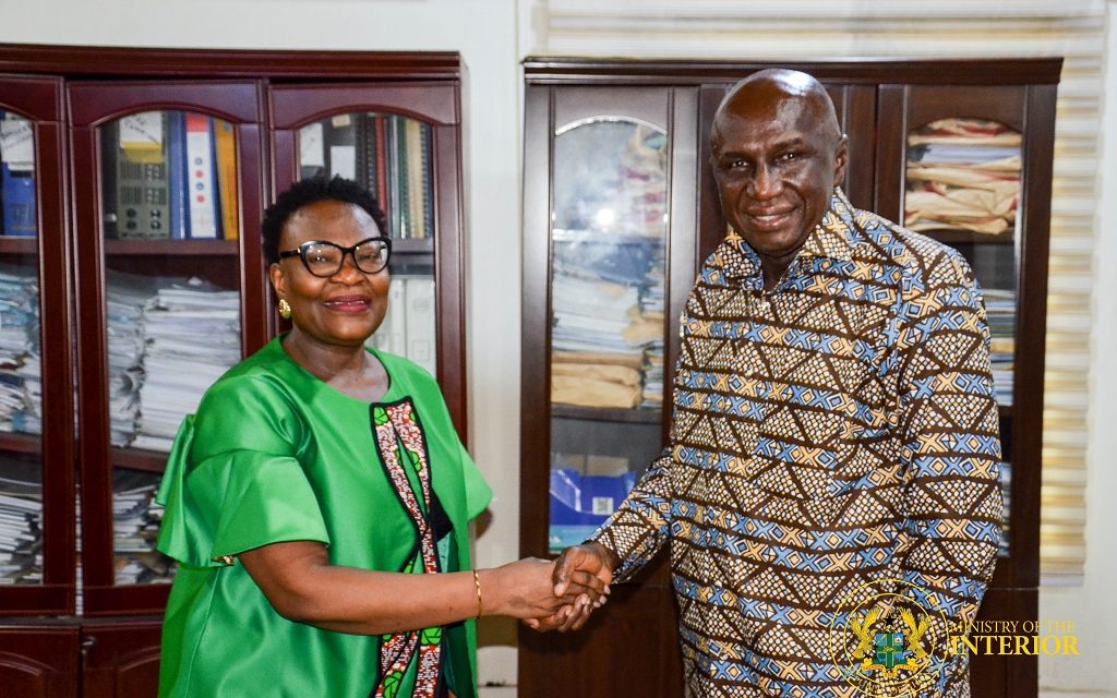 Interior Minister hosts Namibian High Commissioner to Ghana