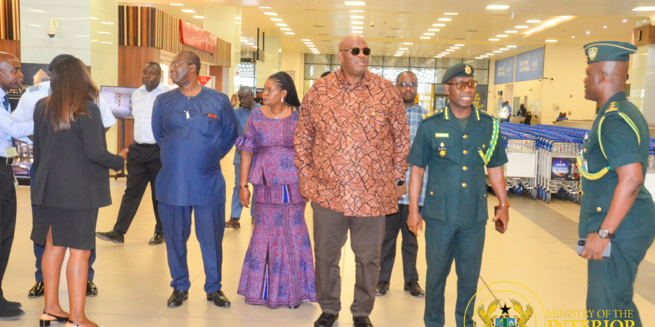 Interior Minister Visits Kotoka International Airport, Urges Officials To Maintain Professionalism