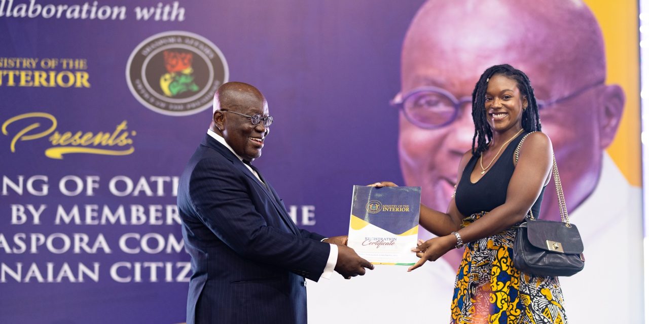 524 African Diasporas Granted Ghanaian Citizenship