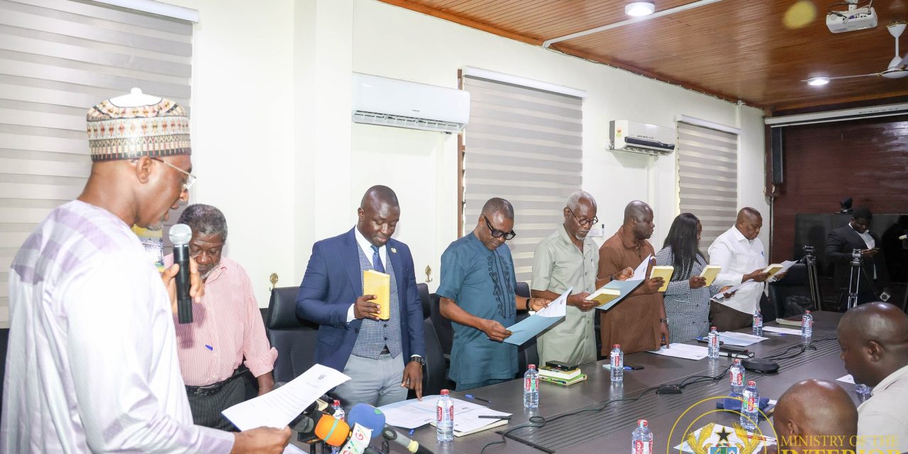 Minister for the Interior inaugurates Committee to review recruitment into Security Services