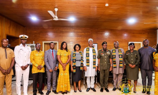Boundary Commission of Ghana Pays Courtesy Call on Minister for the Interior