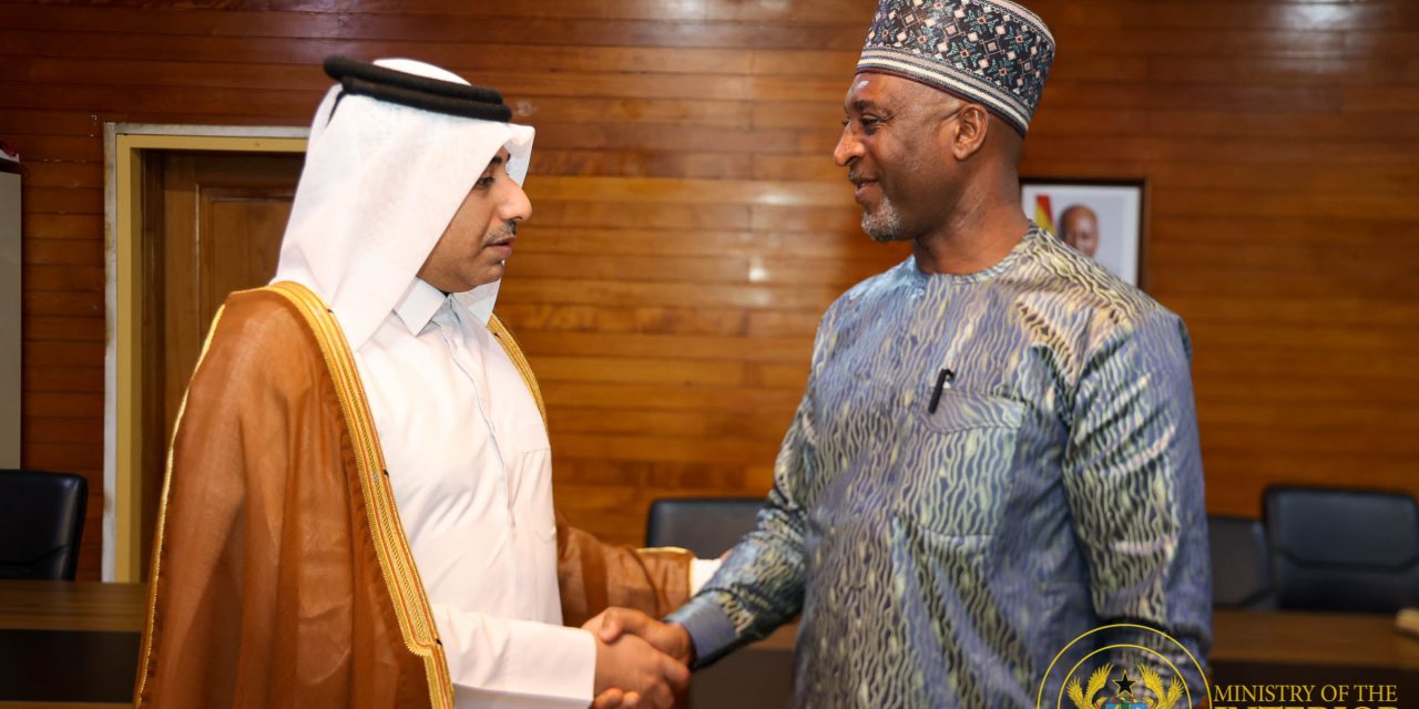 Qatar Ambassador strengthens ties with Ghana’s Interior Ministry