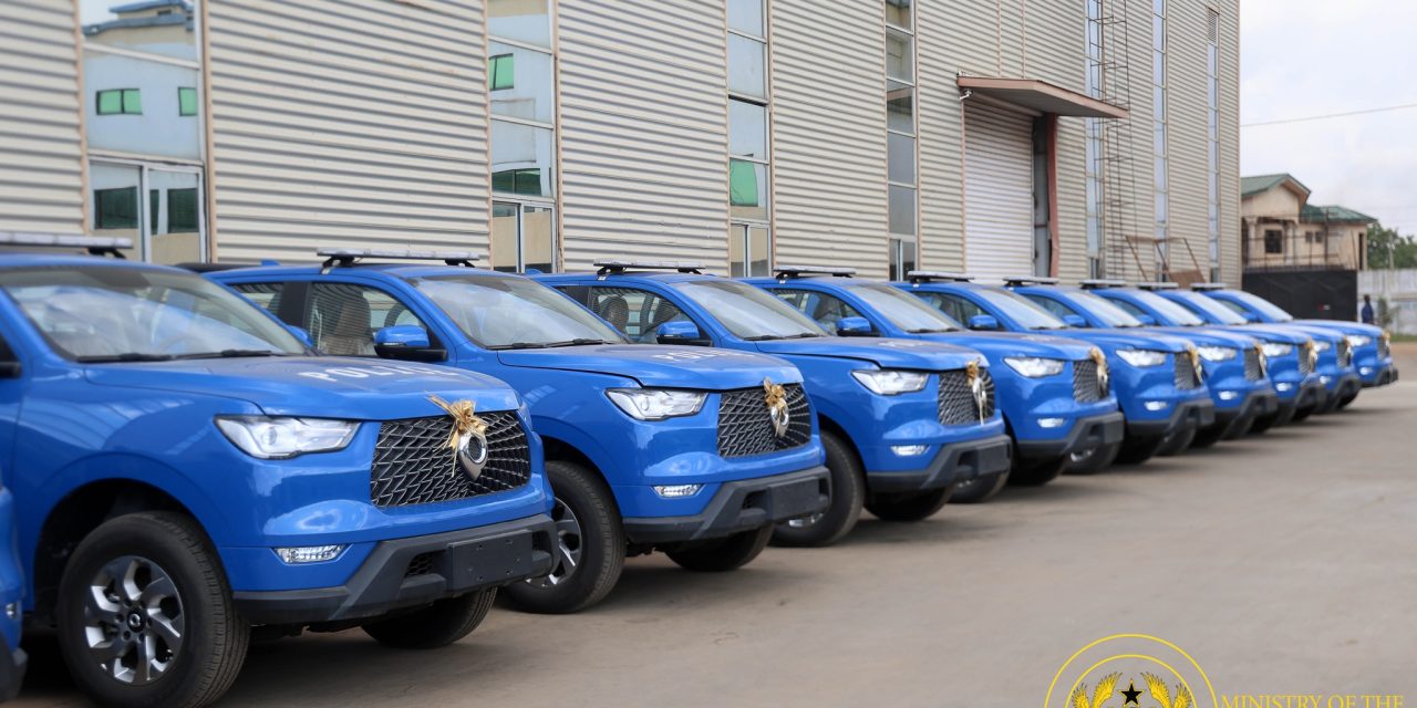 Government presents vehicles to Ghana Police Service to support 24-Hour Economy