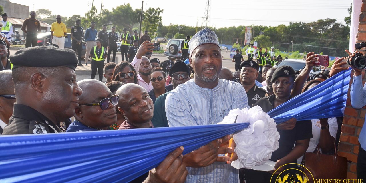 Interior Minister Commissions New Police Station at UPSA, Reaffirms Government Support for Security Agencies