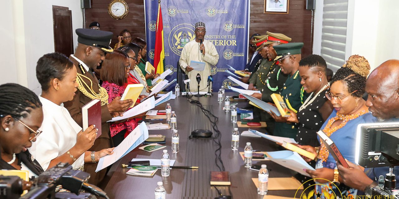 Interior Minister Charges NACOC Board To Combat Illicit Drug Trafficking