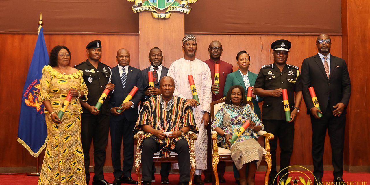 President Mahama swears in new Police Council Members