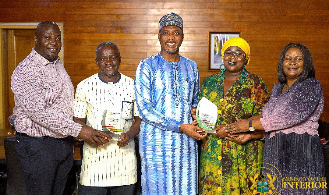 Interior Minister commends Staff for receiving Civil Service Awards