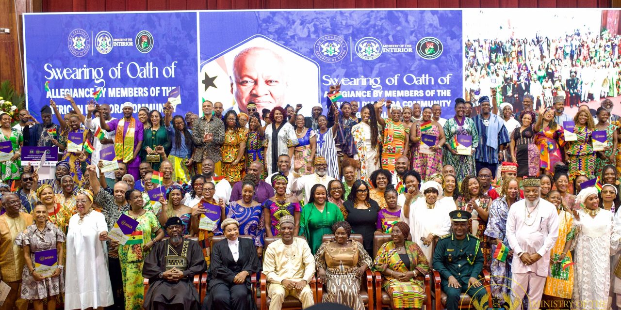 African Diaspora sworn in as Ghanaian Citizens in heartwarming ceremony