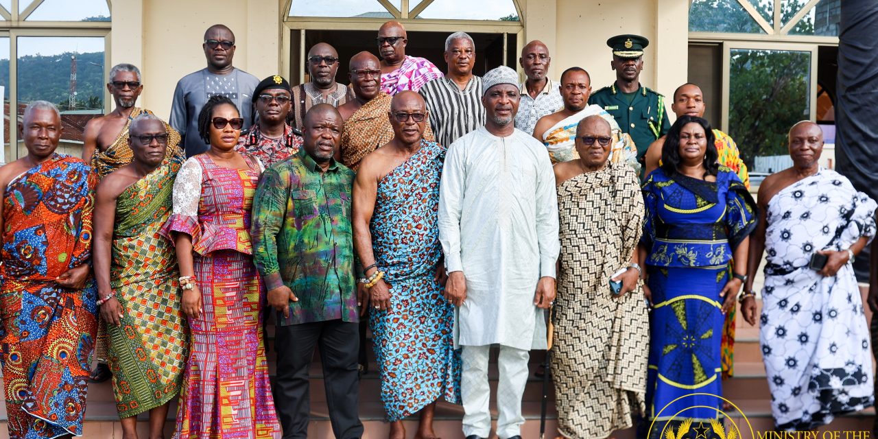 Interior Minister Engages Asogli Chiefs, Inspects Immigration Project and Ho Central Prison