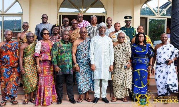 Interior Minister Engages Asogli Chiefs, Inspects Immigration Project and Ho Central Prison