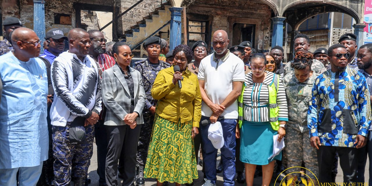 Vice President Visits Tudu Fire Victims, Assures Government Support