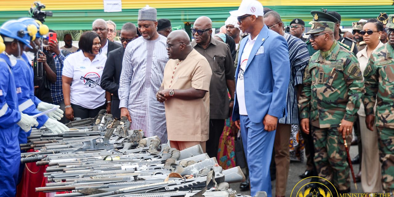 Destruction of Firearms:Chief of Staff Calls for Collective Action Against Illicit Arms