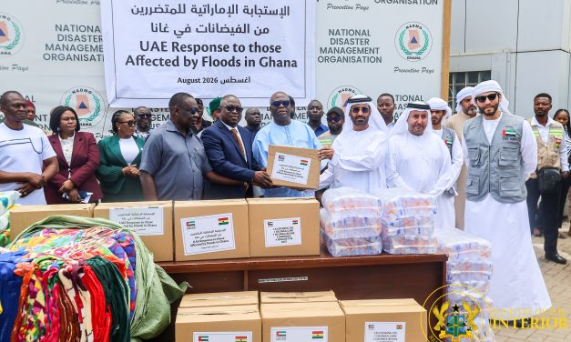 Government Receives Relief Items from UAE to Support Flood Victims in Ghana